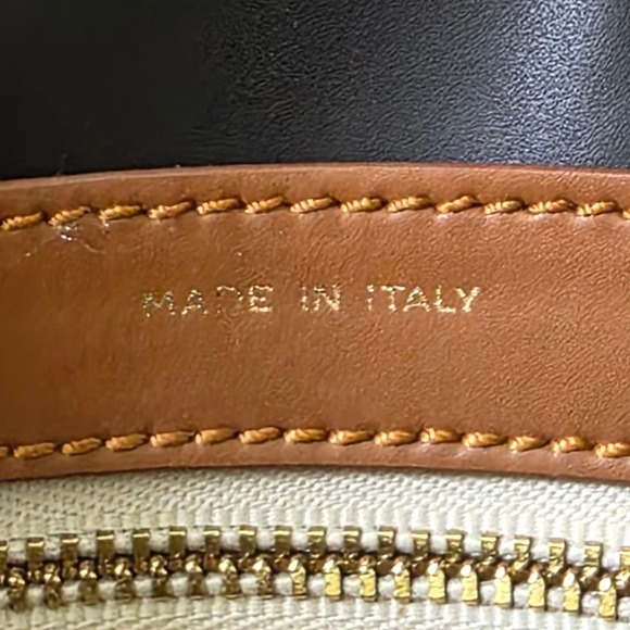 Otte New York Tan Leather Greenwich Saddle Bag Italy - Picture 8 of 13